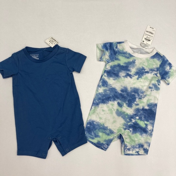 First Impressions Other - First Impressions Blue and White Bodysuits for Comfort and Style